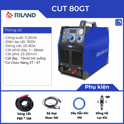 MÁY CẮT PLASMA RILAND CUT 80GT