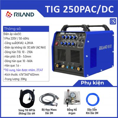 MÁY HÀN RILAND TIG 250PAC/DC